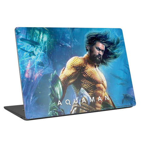 DC Comics Aquaman Movie Arthur Curry Poster Universal Laptop 16.6in (13.4 x 9.7in) Skin